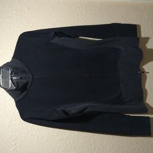 Women's Gap Fit Long sleeve Black Zipper thumb hole Jacket Size Small